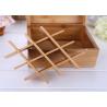 Buy cheap Natural Color Custom Bamboo Boxes , Bamboo Essential Oil Box Gift Packaging Wooden Box from wholesalers