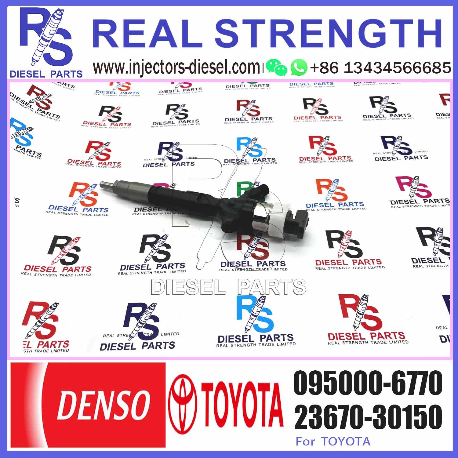 High Quality Diesel Common Rail Injector 23670-39185 095000-7040 095000-6770