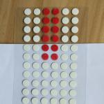 Different colour and size anti-fake custom warranty water sensitive sticker