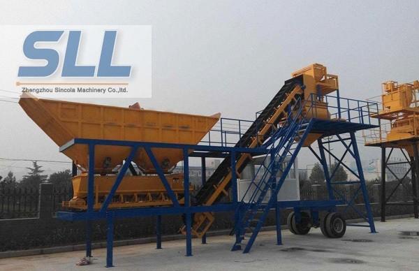 Buy cheap CE Approved Mobile Concrete Batching Plant Portable Space Saving 17.5T from wholesalers
