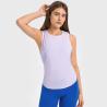 Buy cheap Fashion Running Sports Ladies Yoga Tops Quick Dry Sleeveless T - Shirt Women Open Back from wholesalers