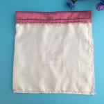 Soft Satin Black Drawstring Pouch for Jewelry soap herbs buttons favor bag