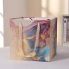 Buy cheap Custom Color Accepted White Card Square Bag with Marble Gift Bag and Flower Window from wholesalers