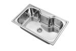 Hotel Apartment Drop In Stainless Steel Single Bowl Sink 800*500mm