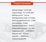 24V 5VDC Pressure Sensor for Precise Liquid Level Measurement in Tanks and