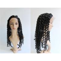 Buy cheap Natural Color Full Lace Remy Hair Wigs , Deep Wave Curly Hair Extensions product
