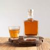 Buy cheap Base Material Glass Custom 500ml 750ml Square Wine Whisky Glass Bottle with Cork Cap from wholesalers
