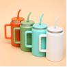 Buy cheap Custom Colors Food Grade 50 Oz Stainless Steel Tumbler Vacuum Insulated Coffee Tumbler No Spill With Straw Handle Keeping Drink Hot Cold 12-24 Hours from wholesalers