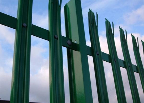 Buy cheap Galvanized Steel Palisade Fencing Easily Assembled Powder Coated Durability from wholesalers