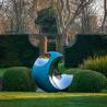 Buy cheap Metallic Crescent Artwork Stainless Steel And Bronze Moon Sculpture from wholesalers