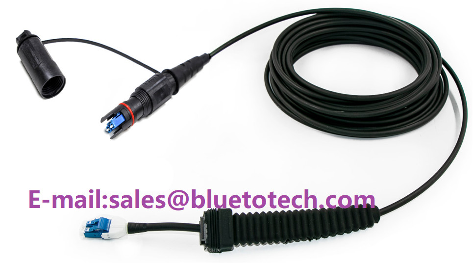 2core 4core 6 Core Fiber Optical Expanded Beam Connector For Outdoor Military