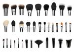 Professional Private Label Makeup Brushes With Silver Copper Ferrule 35 pcs