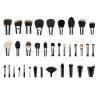 Buy cheap Professional Private Label Makeup Brushes With Silver Copper Ferrule 35 pcs from wholesalers