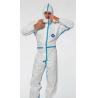 Buy cheap Type 4 5 6 Disposable SF Coverall Hot Sealing With Tape from wholesalers