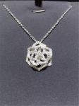 Piaget full diamonds of hollow rose necklace 18kt gold with white gold or yellow