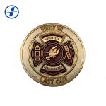 Plating Soft Enamel Custom Souvenir Coins Brass / Zinc Alloy / Iron Material