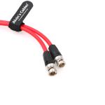 BNC Male To Male 12G HD SDI Video Coaxial Cable For 4K Video Camera 1M Red