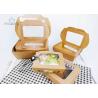 Buy cheap Deli / Street Food Kraft Paper Take Out Boxes , Windowed Disposable Salad Boxes from wholesalers