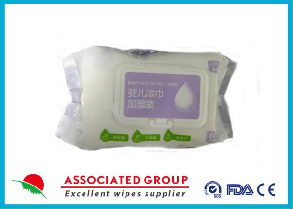 Buy cheap Hand And Mouth Baby Wet Wipes Packing With Sticker / Lid Household Use from wholesalers