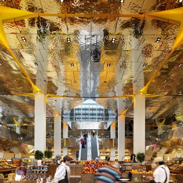 Buy cheap 304 316 201 mirror polished silver blooming stainless steel rippled sheet for interior and exterior ceiling wall from wholesalers