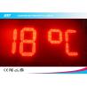 Buy cheap Double Sided Red Led Clock Display For Outdoor Sports , High Accuracy from wholesalers