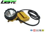 10.4Ah 25000lux LED Corded Cap Lamps 800mA 3W For Coal Mining