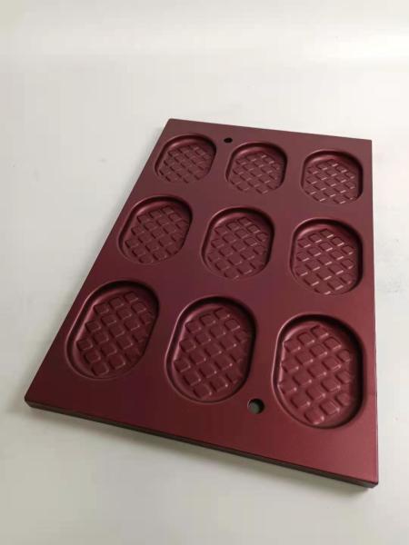 Buy cheap 9 Cavity PTFE Al Steel Waffle Baking Tray Pan 0.8mm thickness from wholesalers