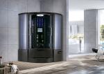 Fan Shaped Bathroom Shower Enclosure , OEM ODM Shower Steam Room Unit