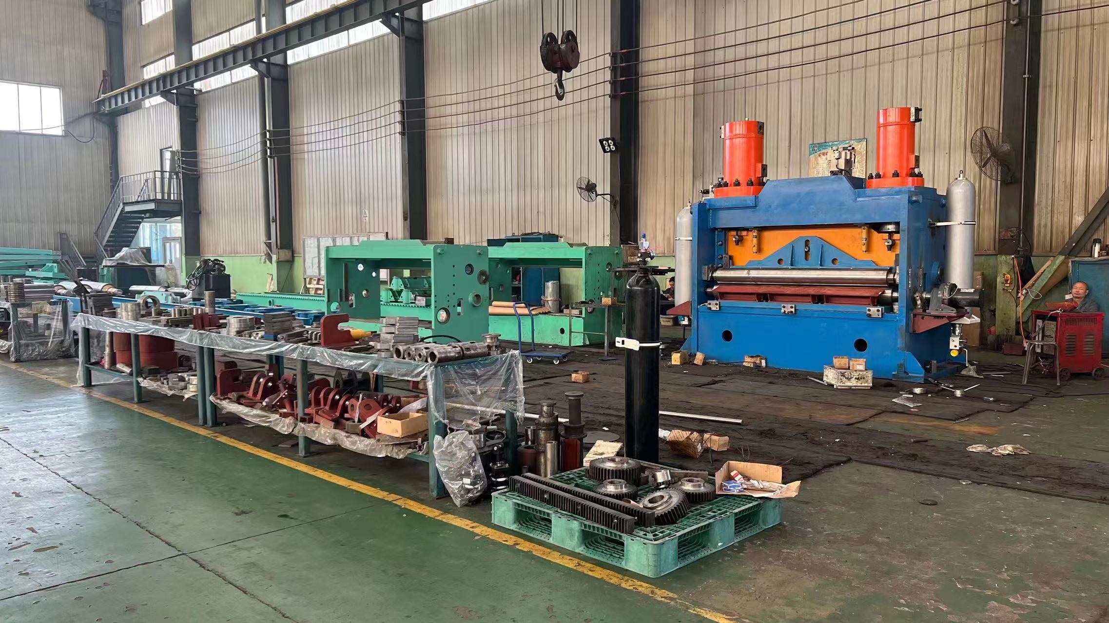 Pump Powered Cut To Length Line Straightened And Leveled For Smooth Sheet Metal Products