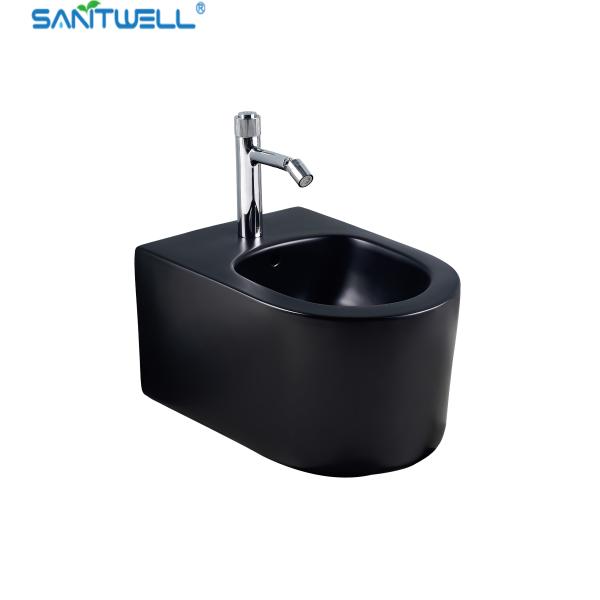 Quality SWJ0431MB Bathroom WC pan White Wall Hung Bidet 490*370*300 mm size Floor mounted bidet for sale