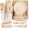Buy cheap 100% biodegradable Paper Tableware Sugarcane Bagasse Disposable Plates Sets Dinnerware from wholesalers