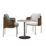 Customize Color Outdoor Garden Patio Dining Table And Chairs PE Rattan Modern