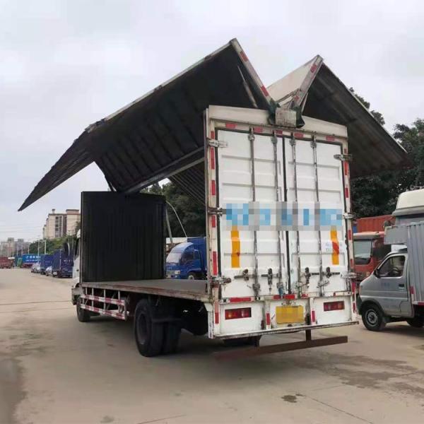 Buy cheap Used DONGFENG Van Cargo Truck 6 Wheels 4X2 Flying Wing Van 180hp Truck from wholesalers