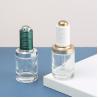 Buy cheap 30-50ml Round Clear Dropper Glass Skin Care Oil Bottle with White Push Dropper Assembled Dropper from wholesalers