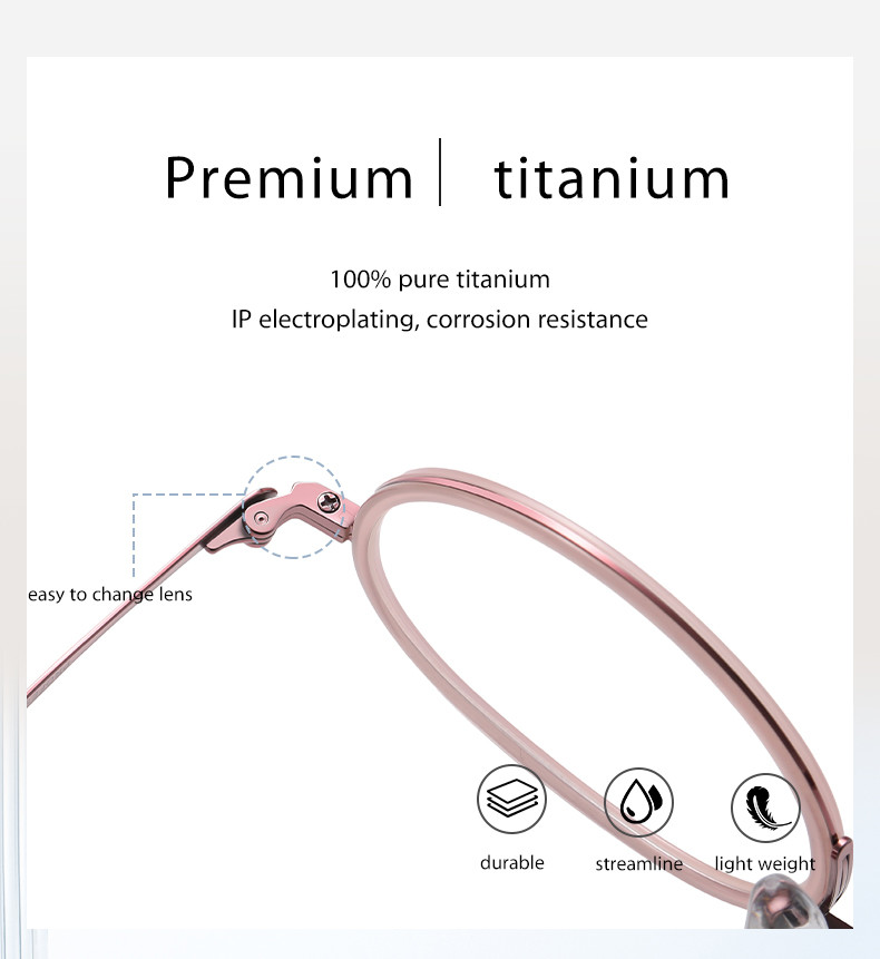 Customizable Acetate Titanium Glasses Flexible Ultra Lightweight