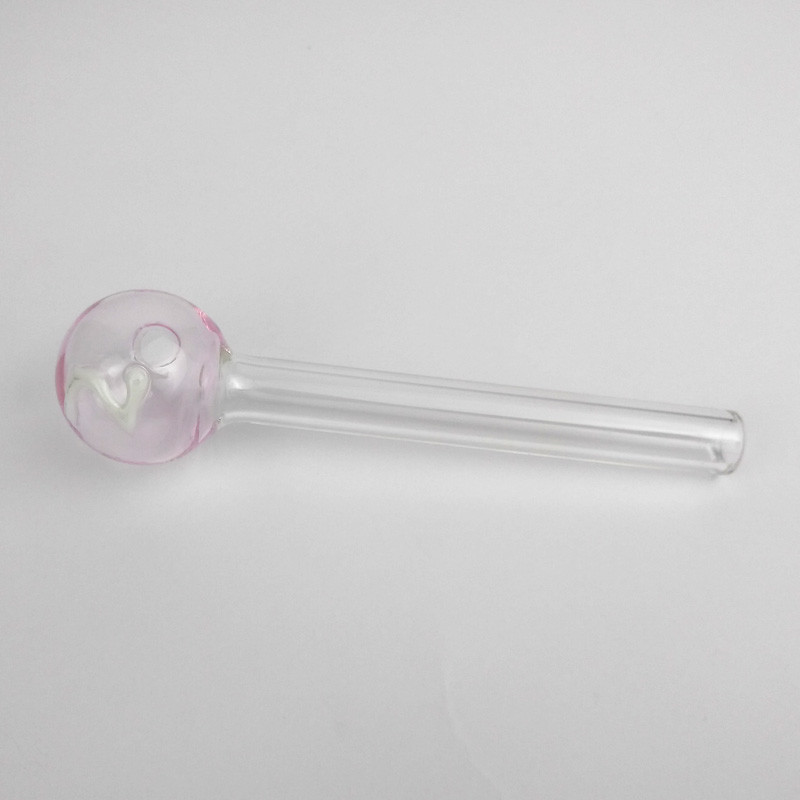 Daily Use Simple Mini Glass Water Hand Pipe For Oil Dab Rig Fixed Diffused