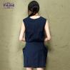 Buy cheap Slim solid color cotton linen vest women casual girls sexy night dress photos for ladies from wholesalers