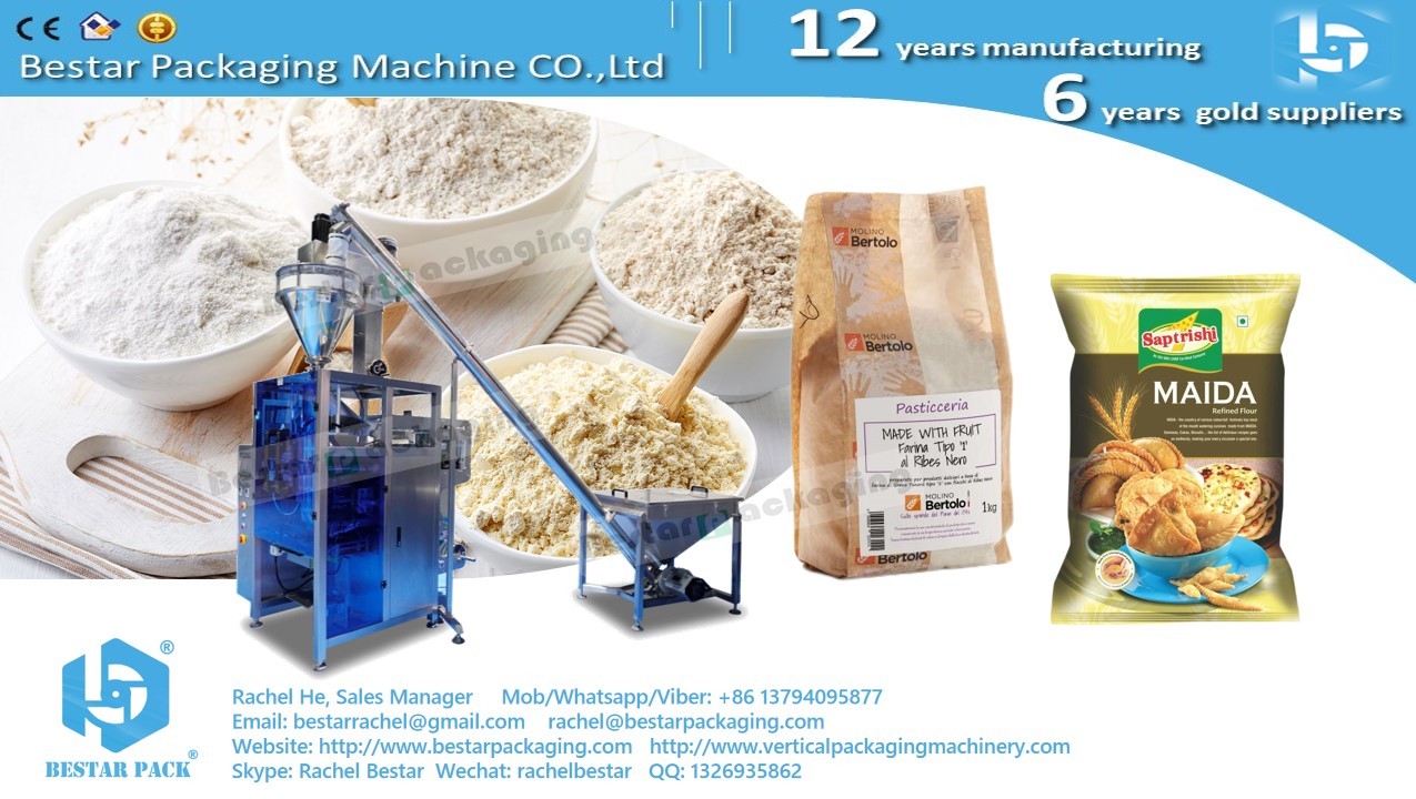 Wheat flour packing machine, automatically and intelligent BSTV-550DZ