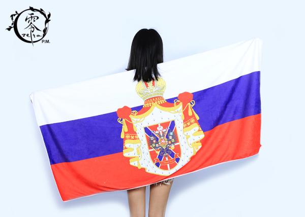 Buy cheap Large 34" x 64" Espana Travel Beach Towels , Absorbent Soft Velour Cotton Sports Towels from wholesalers