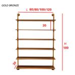 Wood / Metal Indoor Shoe Rack Display Shelves Modern 6 Layers Store Fittings