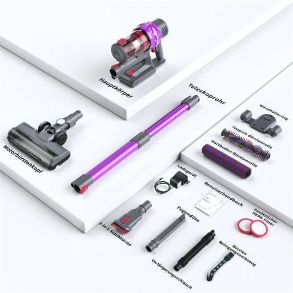 Buy cheap Battery Powered Cordless Vacuum Cleaner 26kPa Suction Less Than 75dB Noise from wholesalers