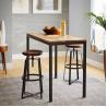 Buy cheap 6.2 Inch Bar Table Stool Set Industrial Coffee Vintage Brown Dining Bar Table from wholesalers