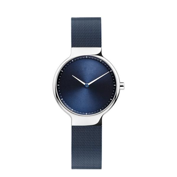 Buy cheap Blue Sunray Grain Ladies Bracelet Watches Black Metal Strap Watches from wholesalers