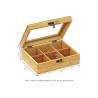 Buy cheap Heat Resistant Bamboo Storage Chest With Lock , Wooden Box To Hold Tea Bags from wholesalers