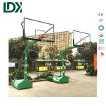 Outdoor School Court Basketball Stand Basketball Hoop Tempered Glass Backboard