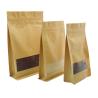 Buy cheap Window Food Flat Bottom 900g Kraft Paper Pouches from wholesalers