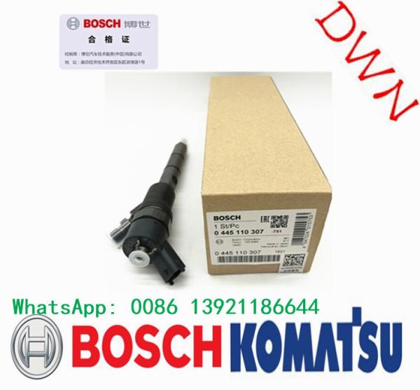 Buy cheap Excavator PC70 PC128 PC130 Common Rail Injector Bosch 0445110307 Komatsu 6271-11-3100 from wholesalers