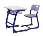 Classroom Steel School Furniture Study Desk And Chair Customized Size / Color