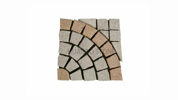 Buy cheap Residential Driveways Stone Paving Tiles Angular Gravel Hardscape Design from wholesalers