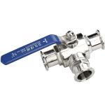 Normal Temperature Media Sanitary Stainless Steel 304 316L Tri Clamp Tee 3 Way